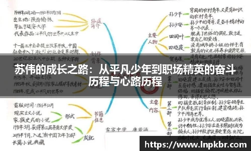 苏伟的成长之路：从平凡少年到职场精英的奋斗历程与心路历程